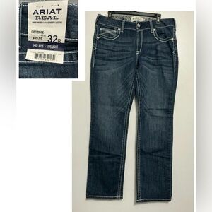 Ariat Women's Straight Leg Jeans - Dark Blue